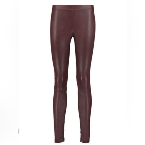 Vince Leather Zip Ankle Leggings - Picture 2 of 9